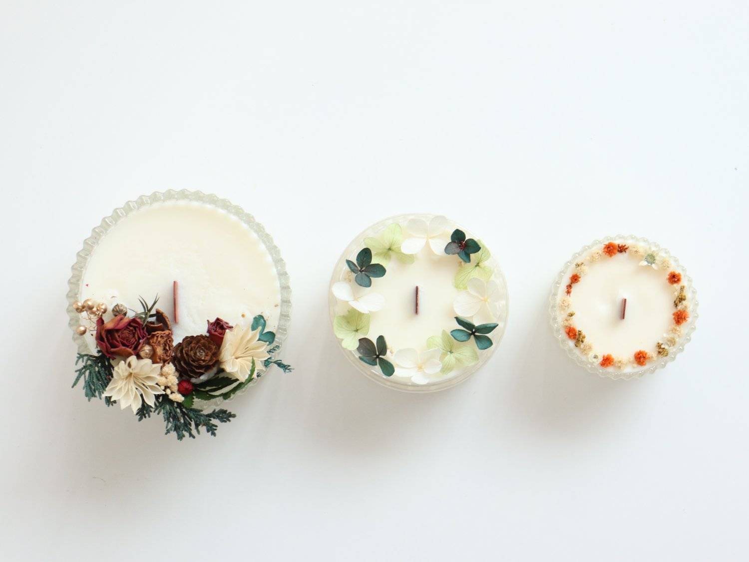 The Lucky Ones Candle Studio 蠟燭證書班及工作坊 【森系小清新】韓式乾花香薰大豆蠟燭工作坊 5