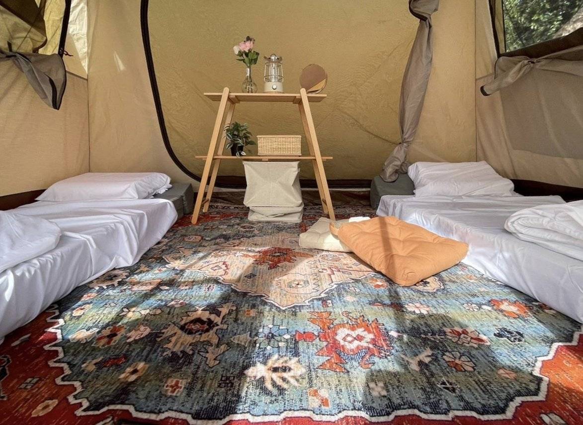 AutoCamper 【Japanese Vintage Camping Style】 Ogawa Glazed Window White Tent Package (2 pax) 7