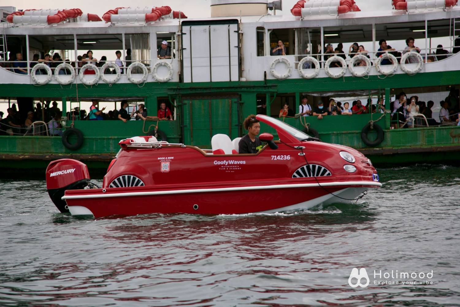 Goofy Waves Watersports Club & Academy 【全港首輛】Fiat 500 海上跑車體驗—海上飄移/日落觀光/維港遊 (西貢/中環上落) 5