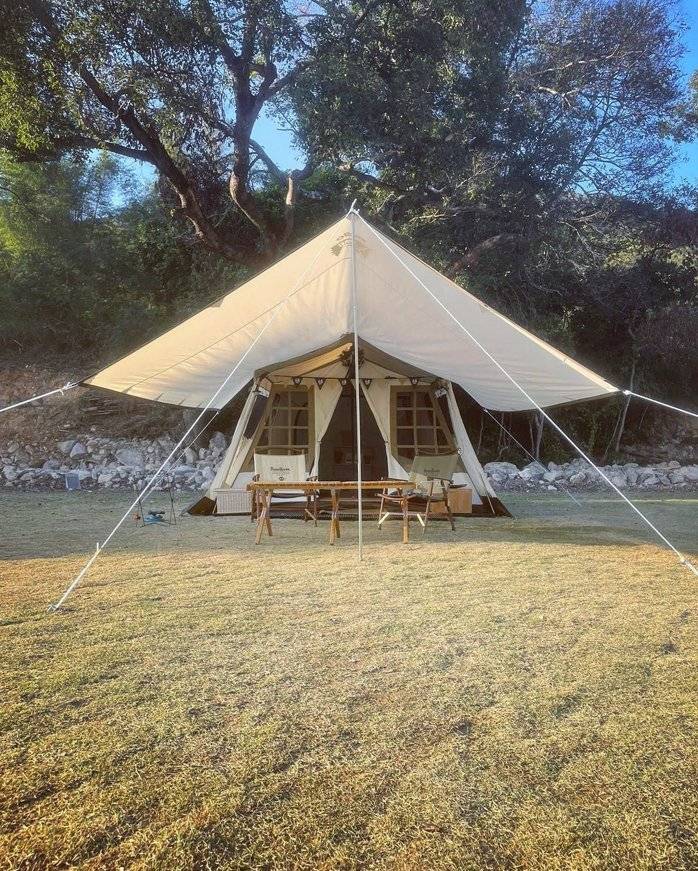 AutoCamper 【Japanese Vintage Camping Style】 Ogawa Glazed Window White Tent Package (2 pax) 13