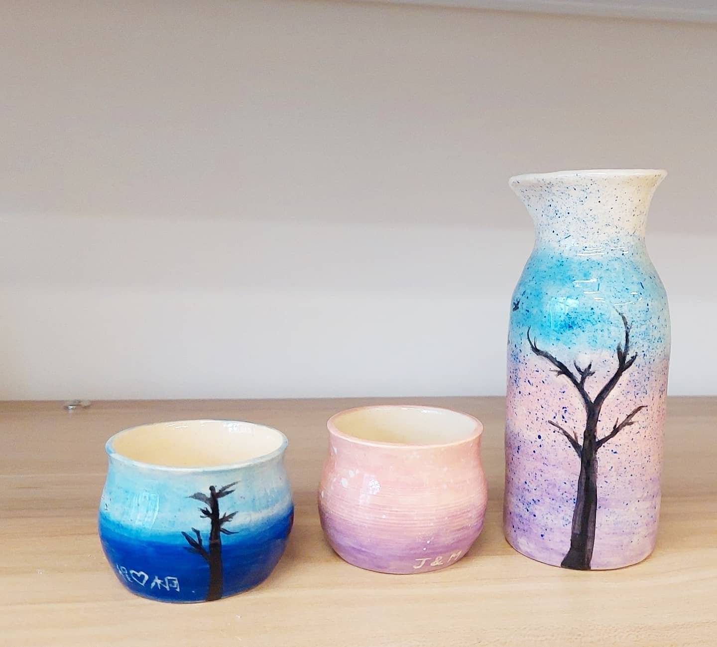 思陶藝術工作室 【手捏陶瓷工作坊】— 清酒套裝 SAKE SET 4