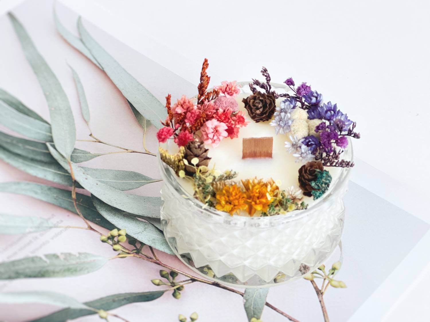 The Lucky Ones Candle Studio 蠟燭證書班及工作坊 【森系小清新】韓式乾花香薰大豆蠟燭工作坊 1