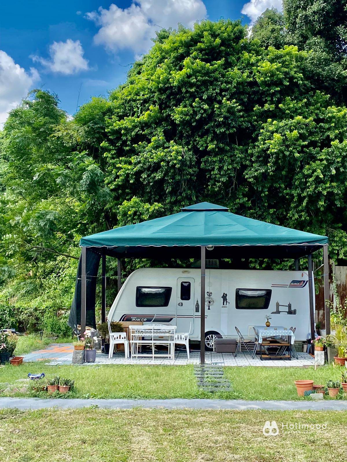 NutsCamping 【情侶好去處】錦田浪漫溫馨 2-4 人露營車｜私人花園 BBQ 1