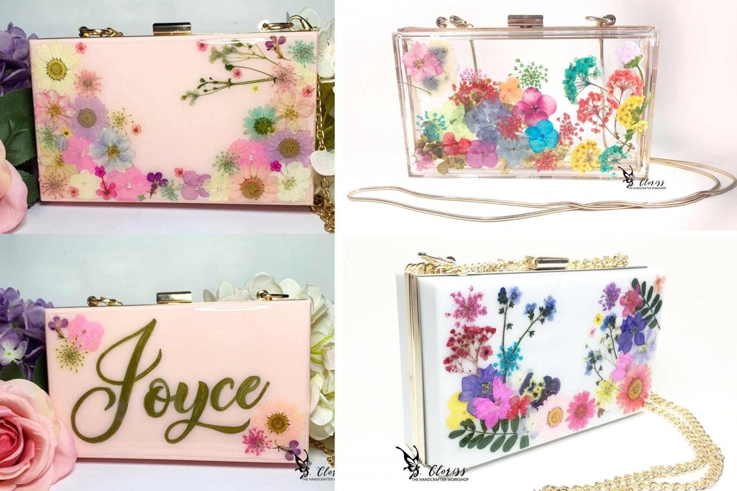 The Handcrafter Workshop 金屬工藝、皮革、押花工作坊、保鮮花 押花手作坊- 手提袋 Class D 1