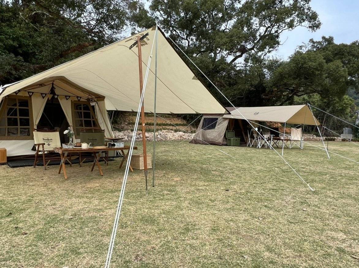 AutoCamper 【Japanese Vintage Camping Style】 Ogawa Glazed Window White Tent Package (2 pax) 16