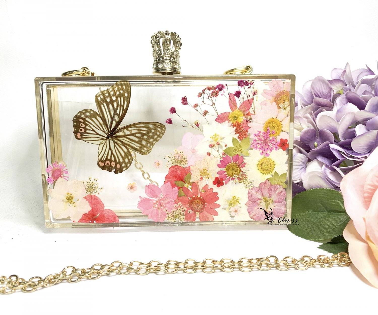 The Handcrafter Workshop 金屬工藝、皮革、押花工作坊、保鮮花 押花手作坊- 手提袋 Class D 8