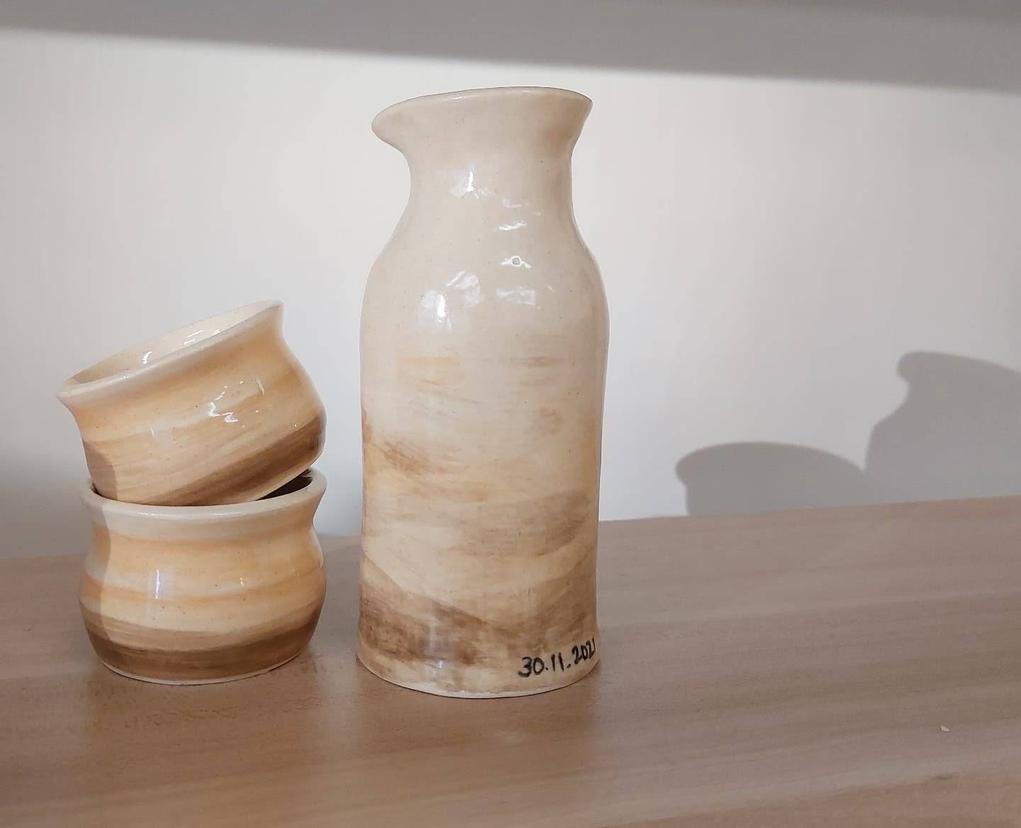 思陶藝術工作室 【手捏陶瓷工作坊】— 清酒套裝 SAKE SET 8