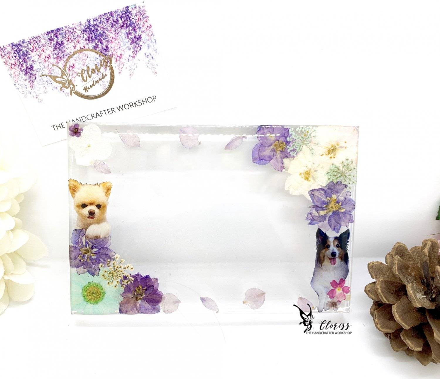 The Handcrafter Workshop 金屬工藝、皮革、押花工作坊、保鮮花 押花手作坊- 相架 Class C 3