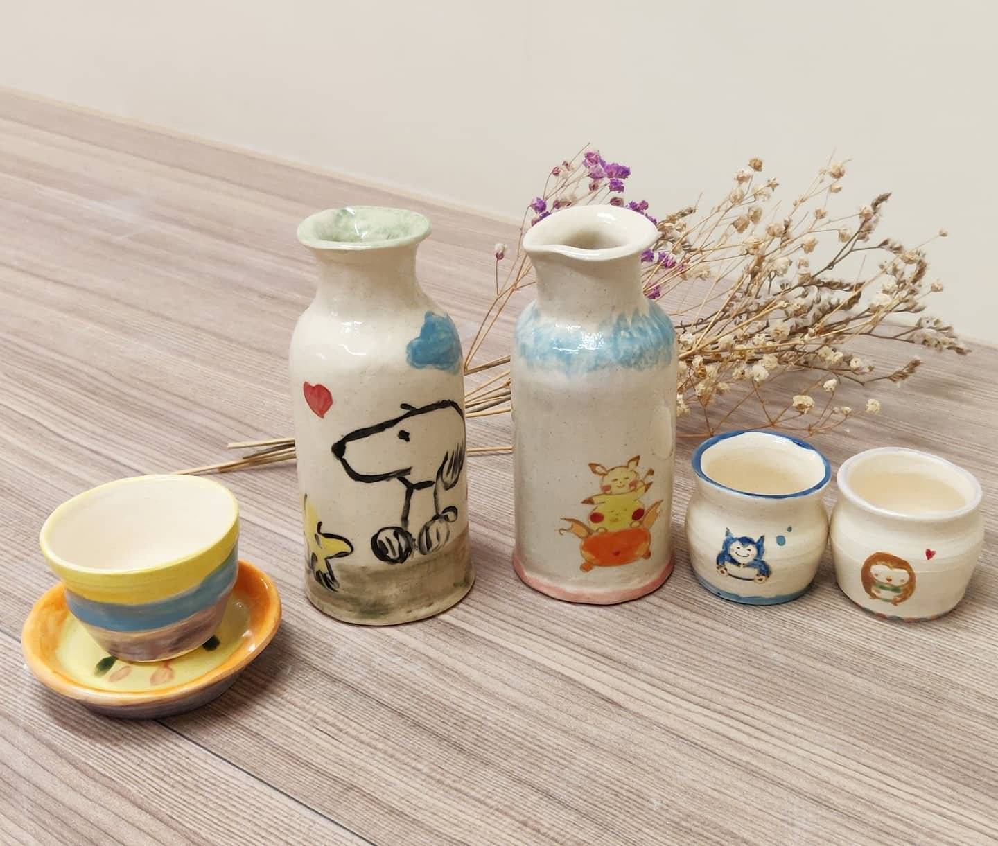 思陶藝術工作室 【手捏陶瓷工作坊】— 清酒套裝 SAKE SET 15