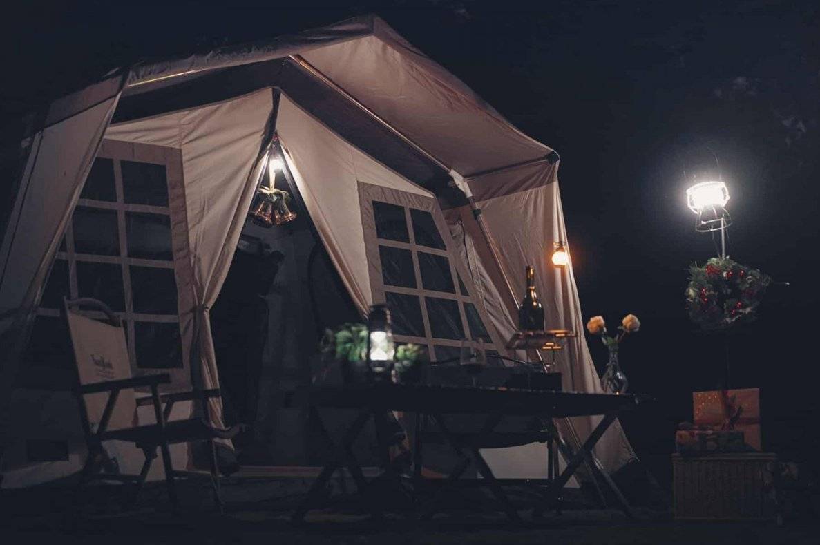 AutoCamper 【Japanese Vintage Camping Style】 Ogawa Glazed Window White Tent Package (2 pax) 14