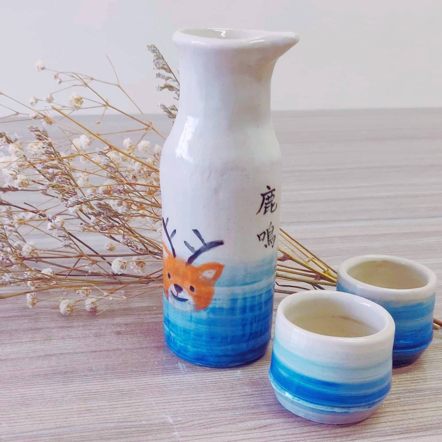 思陶藝術工作室 【手捏陶瓷工作坊】— 清酒套裝 SAKE SET 13