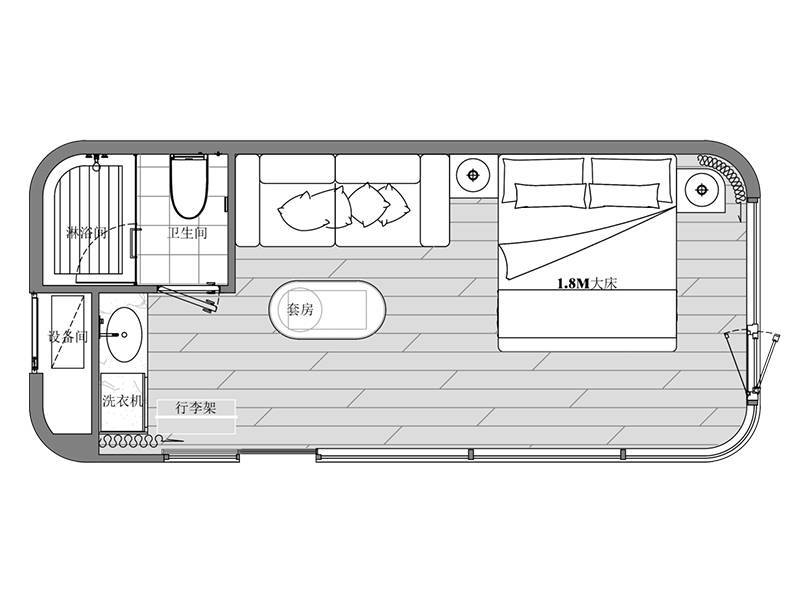 Park Nature Hillside 世外桃源 | 太空星艦露營車·蓮麻坑豪華營地 【Moon Horizon H5】蜂窩太空艙 < 2-4人 > 4