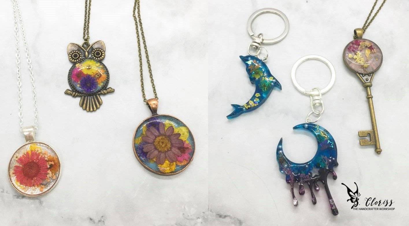 The Handcrafter Workshop 金屬工藝、皮革、押花工作坊、保鮮花 押花手作坊- 自選飾物 Class A 4