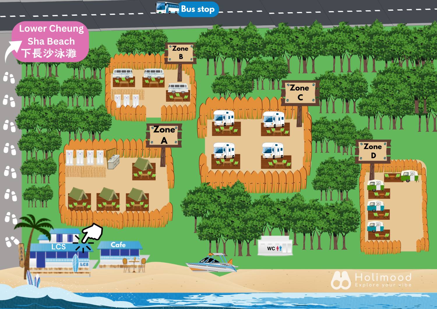 浪高長岸 - 大嶼山長沙沙灘水上活動及Glamping體驗 【浪高長岸 】中型露營車連水上活動套票(3人) 22