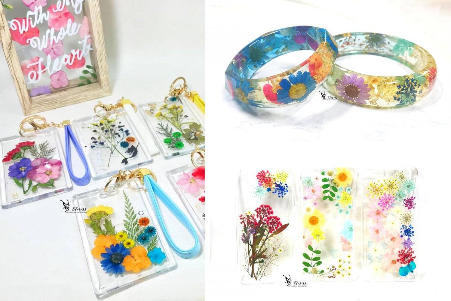 The Handcrafter Workshop 金屬工藝、皮革、押花工作坊、保鮮花 押花手作坊- 精選用品 Class B 1