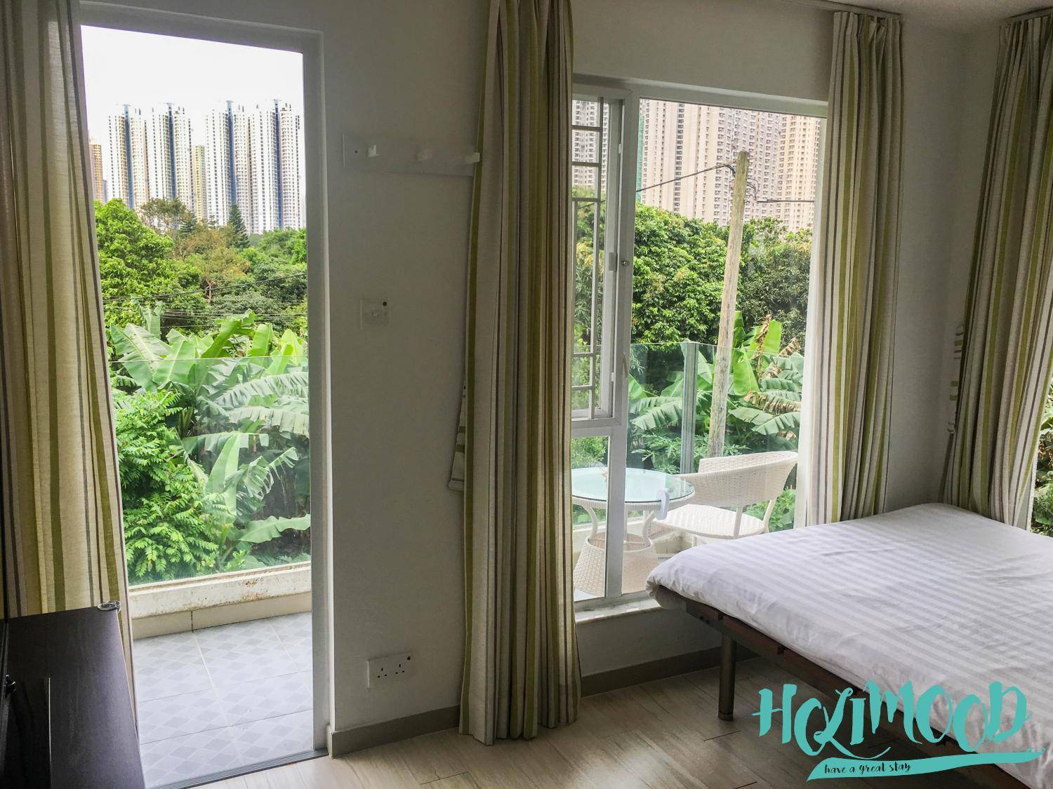 大嶼山城市綠洲民宿 東涌鄉村雙人露台房 2C 5