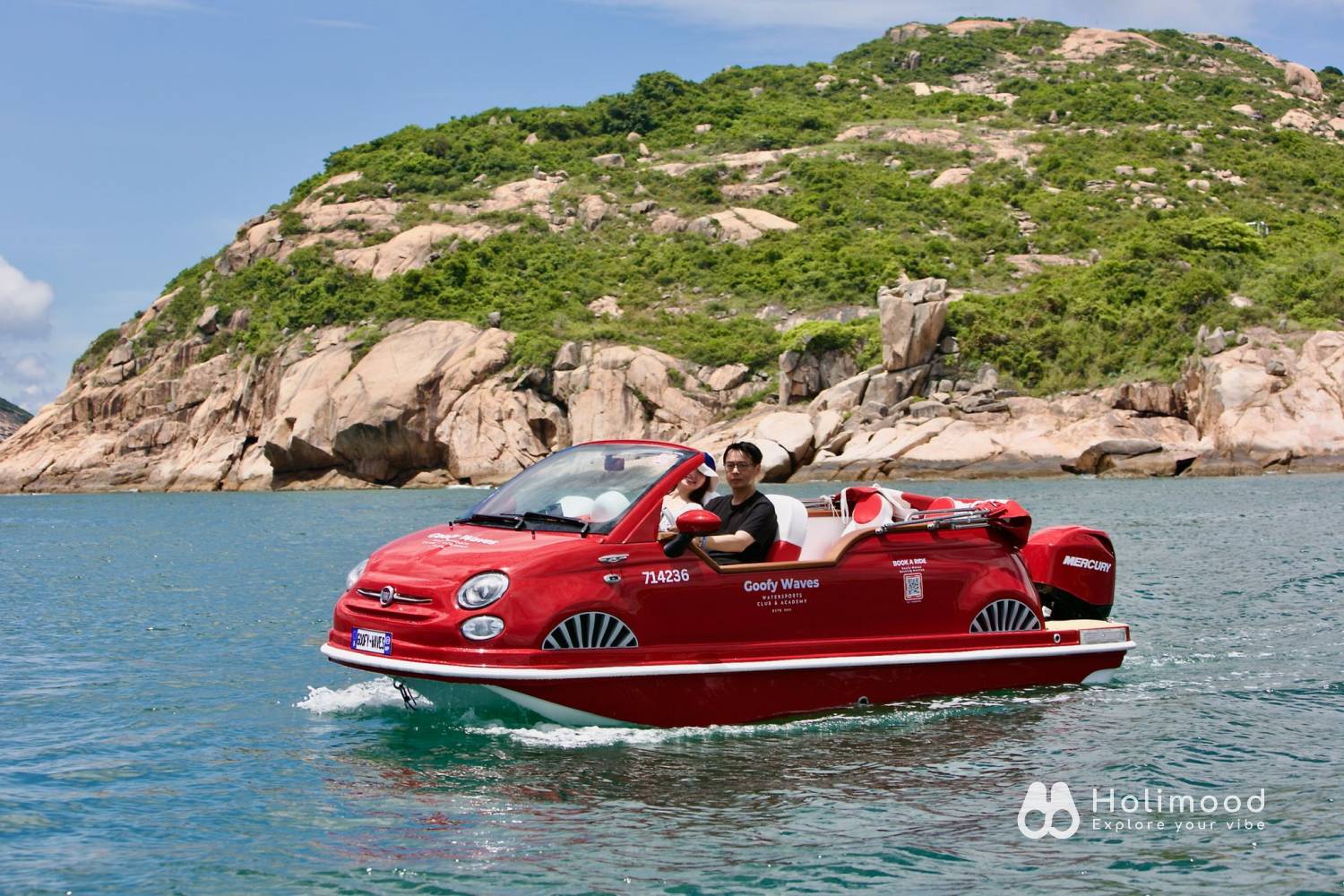 Goofy Waves Watersports Club & Academy 【全港首輛】Fiat 500 海上跑車體驗—海上飄移/日落觀光/維港遊 (西貢/中環上落) 1